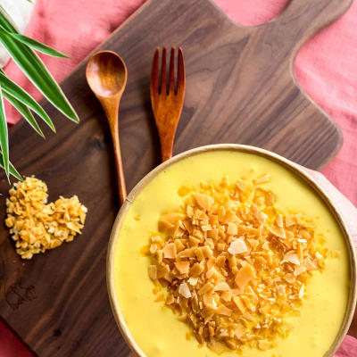 Bông lan kem trứng dừa nướng