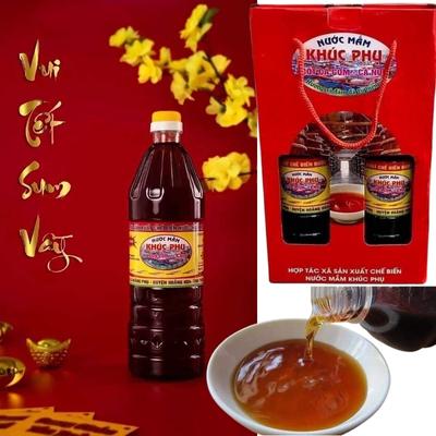 Nước mắm truyền thống Khúc Phụ (Chai 1 Lít)