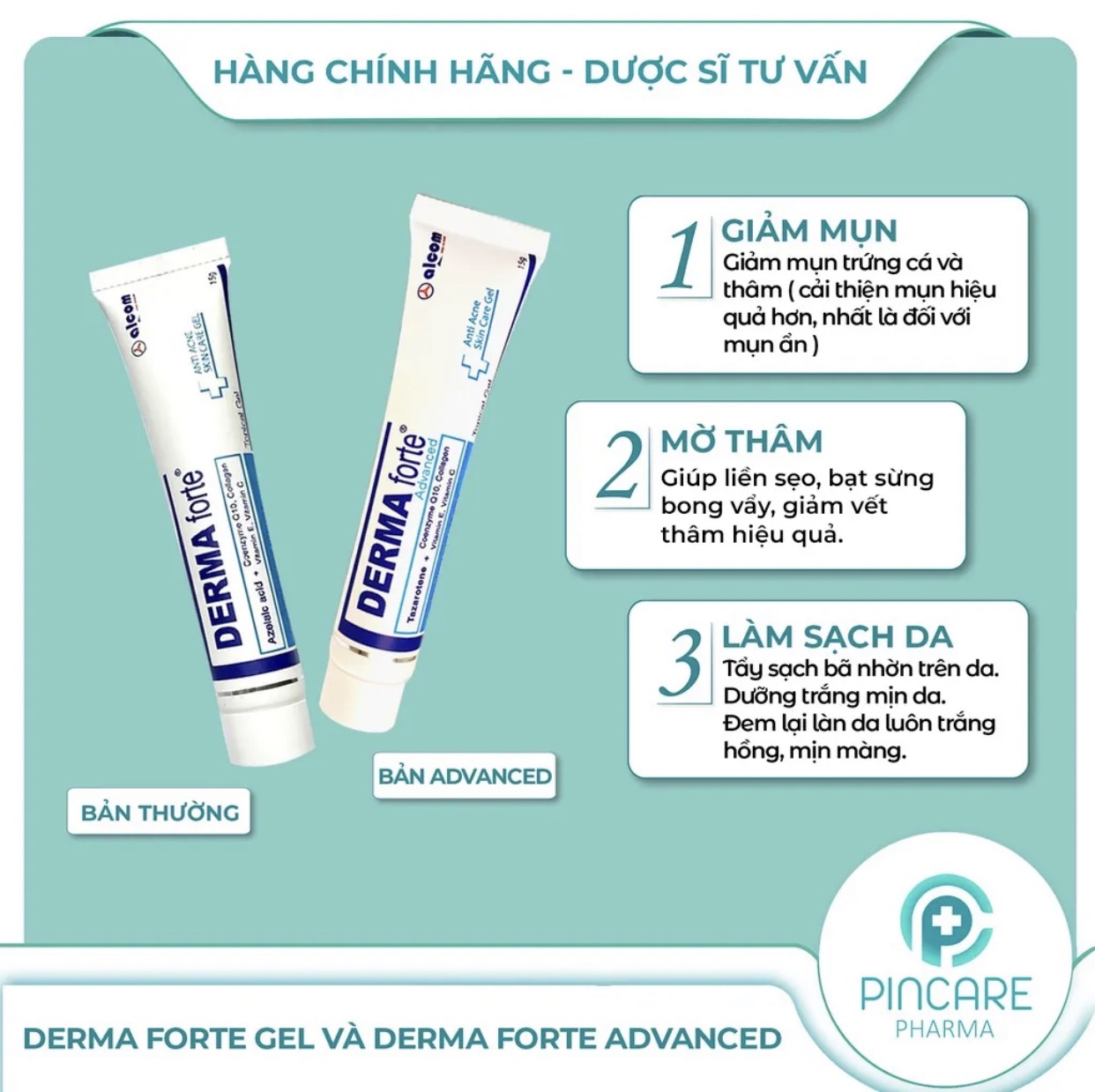 Kem trị mụn dermaforte