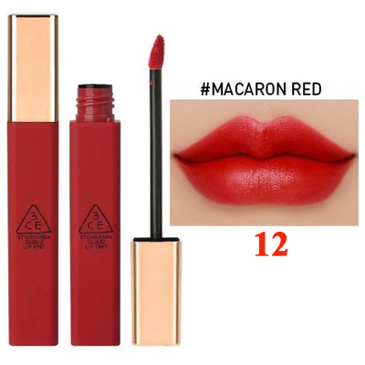 Son kem 3CE màu 12 (Macaron Red)