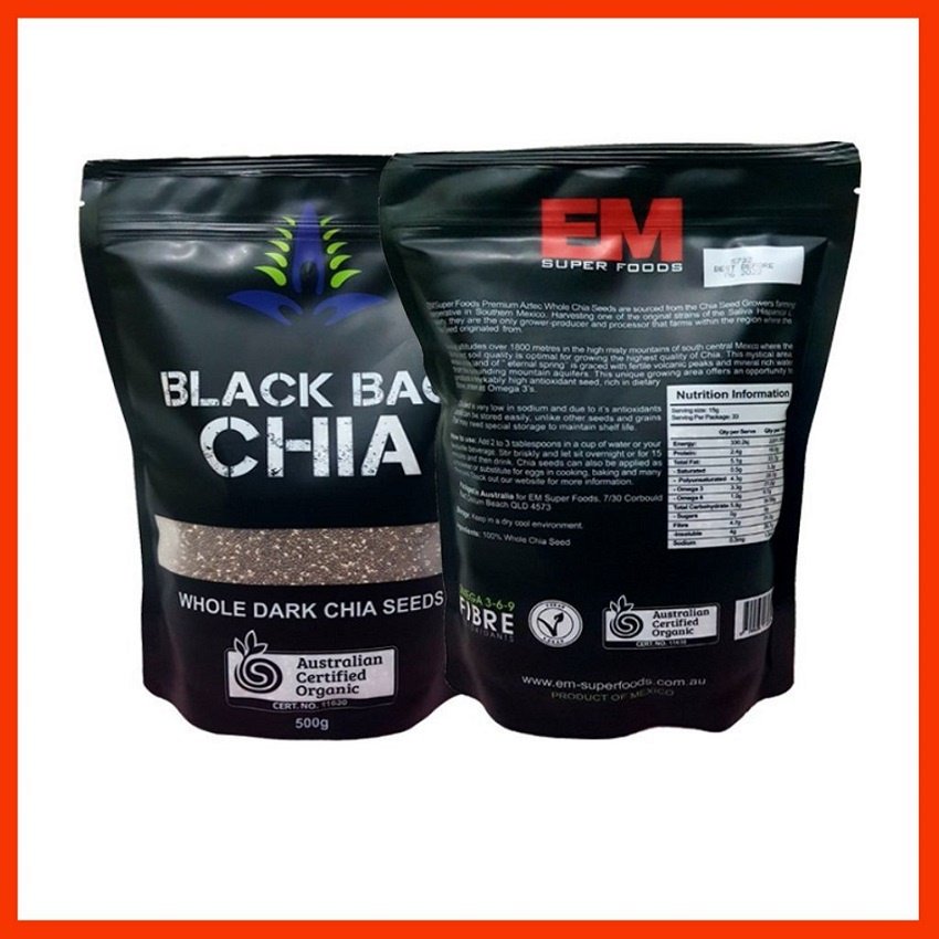 Hạt chia organic Úc gói 500gr