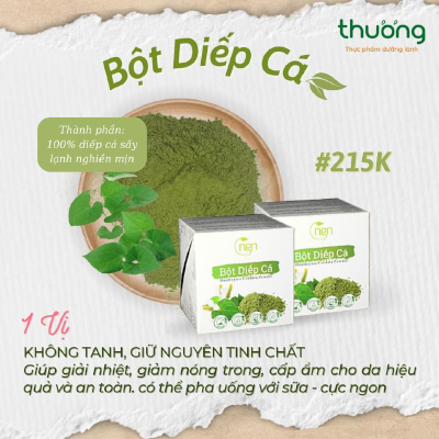 Bột Diếp Cá hộp 100gr 18 gói
