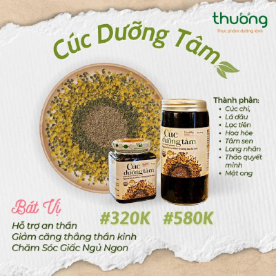 Cúc Dưỡng Tâm Hũ Thủy Tinh 500ml