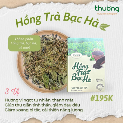Hồng Trà Bạc Hà túi 150gr 20 gói