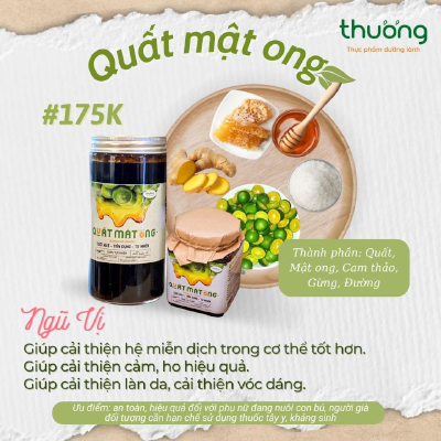 Quất Mật Ong Hũ Thủy Tinh 500ml