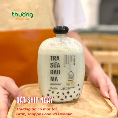 Trà Sữa Rau Má 350ml/ Chai