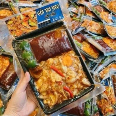  Gỏi tai heo bóp thấu/ Sét