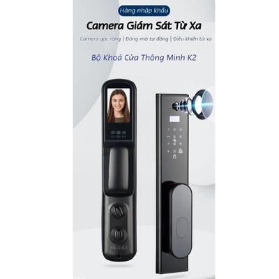 Khóa cửa thông minh - Mã: K2 (Chức năng: mật mã, thẻ từ, vân tay, chìa khoá cơ, app điện thoại)