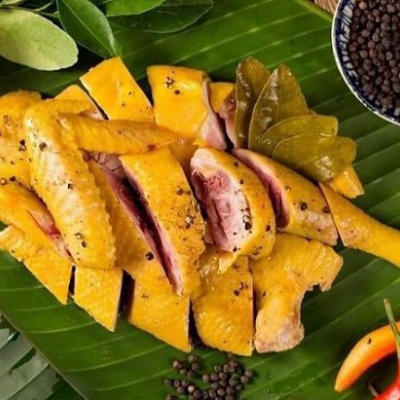 Gà ủ muối hoa tiêu/ 2 Khay nửa con